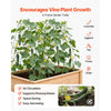 VEVOR Cucumber Trellis 4 Pack, A-Frame Garden Trellises for Raised Bed, Metal Rustproof Coating Plant Support for Vine, Climbing Plants, Peas, Beans, Zucchini, Tomato, Flower (46.06 x 16.93 in x 4PCS)