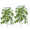 VEVOR Cucumber Trellis 4 Pack, A-Frame Garden Trellises for Raised Bed, Metal Rustproof Coating Plant Support for Vine, Climbing Plants, Peas, Beans, Zucchini, Tomato, Flower (46.06 x 18.11 in x 4PCS)