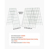 VEVOR Cucumber Trellis 4 Pack, A-Frame Garden Trellises for Raised Bed, Metal Rustproof Coating Plant Support for Vine, Climbing Plants, Peas, Beans, Zucchini, Tomato, Flower (38.98 x 15.75 in x 4PCS)
