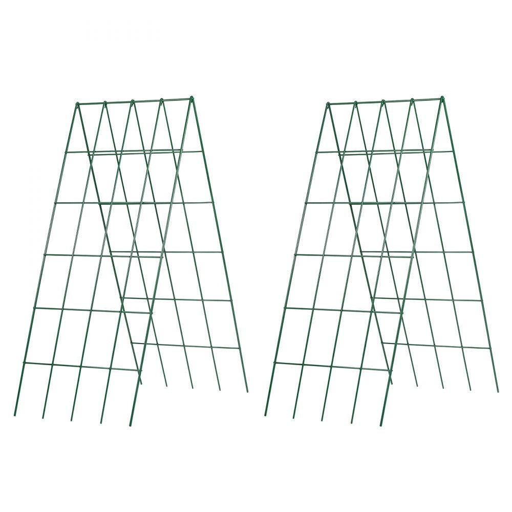 VEVOR Cucumber Trellis 4 Pack, A-Frame Garden Trellises for Raised Bed, Metal Rustproof Coating Plant Support for Vine, Climbing Plants, Peas, Beans, Zucchini, Tomato, Flower (38.98 x 15.75 in x 4PCS)