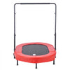 VEVOR Kids Trampoline, 56x36 inch Indoor Outdoor Trampoline, Foldable Mini Trampoline with Handle, Rebounder Trampoline for Toddlers, Birthday Gift for 3+ Years Children, Boys Girls for Fun, Red