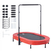 VEVOR Kids Trampoline, 56x36 inch Indoor Outdoor Trampoline, Foldable Mini Trampoline with Handle, Rebounder Trampoline for Toddlers, Birthday Gift for 3+ Years Children, Boys Girls for Fun, Red