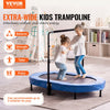 VEVOR Kids Trampoline, 56x36 inch Indoor Outdoor Trampoline, Foldable Mini Trampoline with Handle, Rebounder Trampoline for Toddlers, Birthday Gift for 3+ Years Children, Boys Girls for Fun, Bule