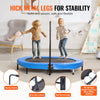 VEVOR Kids Trampoline, 56x36 inch Indoor Outdoor Trampoline, Foldable Mini Trampoline with Handle, Rebounder Trampoline for Toddlers, Birthday Gift for 3+ Years Children, Boys Girls for Fun, Bule
