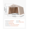 VEVOR Outdoor Storage Shed - dimension diagram and key specs image