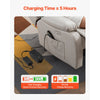 VEVOR Battery Pack for Reclining Furniture with Adapter, 5000 mAh Rechargeable Recliner Battery Pack with Universal 2-Pin Connector and LED Screen, for Electric Recliner, Sofa, Couch & Lift Chair