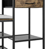 VEVOR Hall Tree, 70.9 in Coat Rack with Shoe Bench & 2 Drawers, 3-in-1 Freestanding Shoe Rack Storage Organizer with Bookshelf & Wire Shelf, Steel Frame Entrance Coat Holder for Entry, Bedroom, Closet