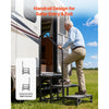 VEVOR RV Steps with Handrail, 3 Steps, 660 lbs Load Capacity, Heavy Duty Outdoor RV Stairs with Non-Slip Mat for Elderly and Pets, Portable Stairs for Hot Tub, Camper, Mobile Home, Porch, Pool, SPA