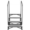 VEVOR RV Steps with Dual Handrails, 4 Steps, 660 lbs Load Capacity, Heavy Duty Outdoor RV Stairs with Non-Slip Mat for Elderly/Pets, Portable Stairs for Hot Tub, Camper, Mobile Home, Porch, Pool, SPA