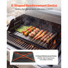 VEVOR Carbon Steel Griddle 25x16 inch Flat Top Pre-Seasoned Plate Handle, for BBQ Eggs Burger, Even Heat Distribution, Non-Stick Portable Rectangular Family Cookware for Outdoor Gas Grill/Stove, Oven
