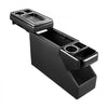 VEVOR Center Console Between Seat Floor Mount Console Storage Box, Central-Console Tools Organizer with Sliding Lid, Cups Holders & Multiple Storage Compartments for Trucks, Minivans, SUVs
