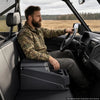 VEVOR UTV Center Console Bench Seat Box Lockable Armrest Storage Box, HDPE Central Console Tools Organizer with Cups and Phone Holder - Compatible with Polaris Ranger & 2017-2026 Can-Am Defender