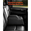 VEVOR Universal Rear Bench Seat Center Console Armrest Storage Box, Back Seat Tools Organizer with Cup & Phone Holders, Automotive Central Console for MPV, Sedan, SUV