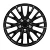 VEVOR Hubcaps Wheel Covers, 16 Inch Set of 4 Wheel Rim Cover Hubcaps OEM Replacement, R16 Size Snap On Car Hub Caps, Universal 20-Spoke ABS Tire Rim Caps for Hyundai Chevrolet Ford Honda, Gloss Black