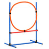 VEVOR Dog Agility Training Equipment, 4 PCS Set - Adjustable High Hurdles and Jump Ring, Puppy Obstacle Course Jump Starter Kit with Poles Storage Bag for Backyard, Indoor, Outdoor