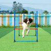 VEVOR Dog Agility Training Equipment, 7 PCS Set w/ Adjustable High Hurdles,6 Weave Poles,2 Tunnels,Jump Ring,Pause Box,Whistle,Foldable Bowl,Puppy Obstacle Course Kit w/ 3 Bags