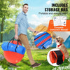 VEVOR Dog Agility Training Equipment, 5 PCS Set Upgrade with Adjustable High Hurdles,6 Weave Poles,Extended Tunnel,Jump Ring,Pause Box,Whistle,Foldable Bowl,Puppy Obstacle Course Kit with Storage Bag
