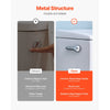 VEVOR Toilet Handle Replacement Kit, Side Mount Universal Toilet Handle, Toilet Handle Lever with Stainless Steel Flapper Chain, Toilet Flush Handle Fits Various Toilet Tanks, Chrome Finish, Silver