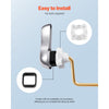 VEVOR Toilet Handle Replacement Kit, Side Mount Universal Toilet Handle, Toilet Handle Lever with Stainless Steel Flapper Chain, Toilet Flush Handle Fits Various Toilet Tanks, Chrome Finish, Silver