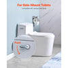 VEVOR Toilet Handle Replacement Kit, Side Mount Universal Toilet Handle, Toilet Handle Lever with Stainless Steel Flapper Chain, Toilet Flush Handle Fits Various Toilet Tanks, Chrome Finish, Silver