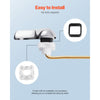 VEVOR Toilet Handle Replacement Kit, Front Mount Universal Toilet Handle, Toilet Handle Lever with Stainless Steel Flapper Chain, Toilet Flush Handle Fits Various Toilet Tanks, Chrome Finish, Silver
