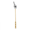 VEVOR Toilet Handle Replacement Kit, Front Mount Universal Toilet Handle, Toilet Handle Lever with Stainless Steel Flapper Chain, Toilet Flush Handle Fits Various Toilet Tanks, Chrome Finish, Silver