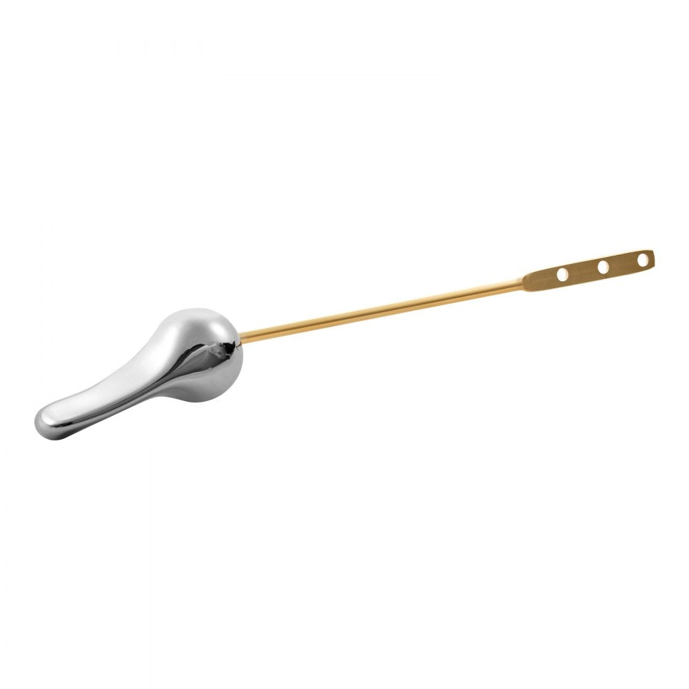 VEVOR Toilet Handle Replacement Kit, Front Mount Universal Toilet Handle, Toilet Handle Lever with Stainless Steel Flapper Chain, Toilet Flush Handle Fits Various Toilet Tanks, Chrome Finish, Silver