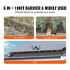 VEVOR 6 inch x 100ft Solar Panel Bird Guard, Critter Guard Roll Kit with 100pcs Aluminum Alloy Fasteners, Solar Panel Guard with Rust-proof PVC Coating, 1/2 inch Wire Roll Mesh