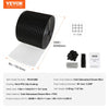 VEVOR 6 inch x 100ft Solar Panel Bird Guard, Critter Guard Roll Kit with 100pcs Aluminum Alloy Fasteners, Solar Panel Guard with Rust-proof PVC Coating, 1/2 inch Wire Roll Mesh