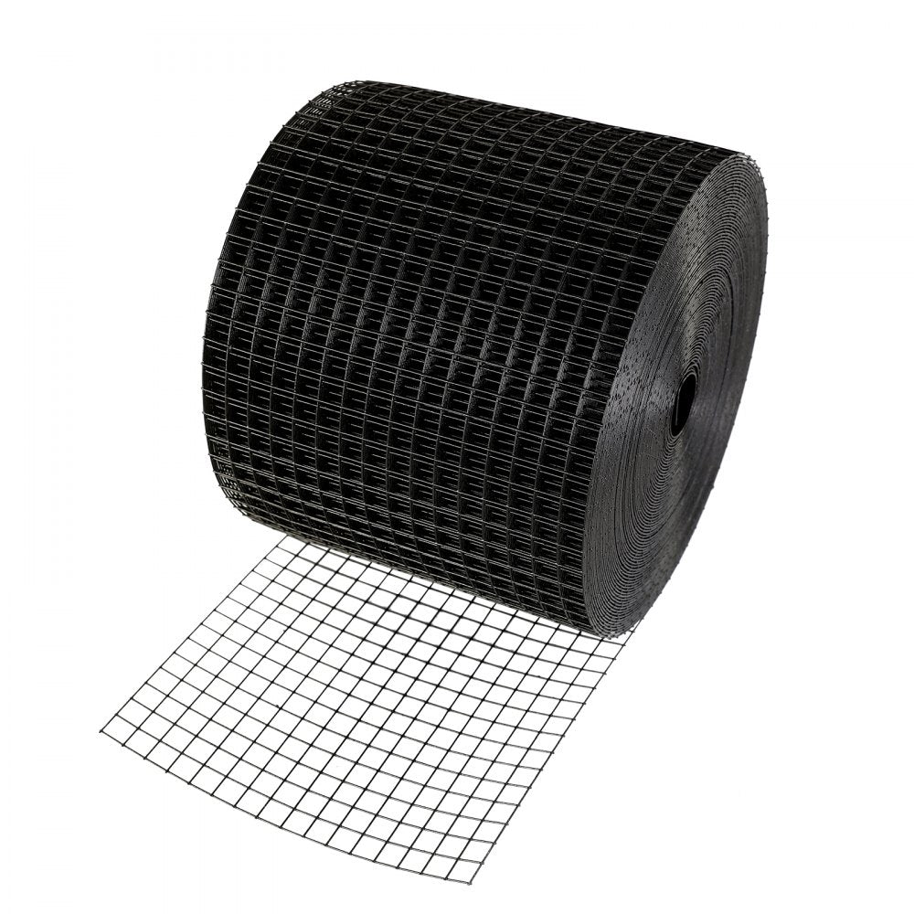 VEVOR 6 inch x 100ft Solar Panel Bird Guard, Critter Guard Roll Kit with 100pcs Aluminum Alloy Fasteners, Solar Panel Guard with Rust-proof PVC Coating, 1/2 inch Wire Roll Mesh