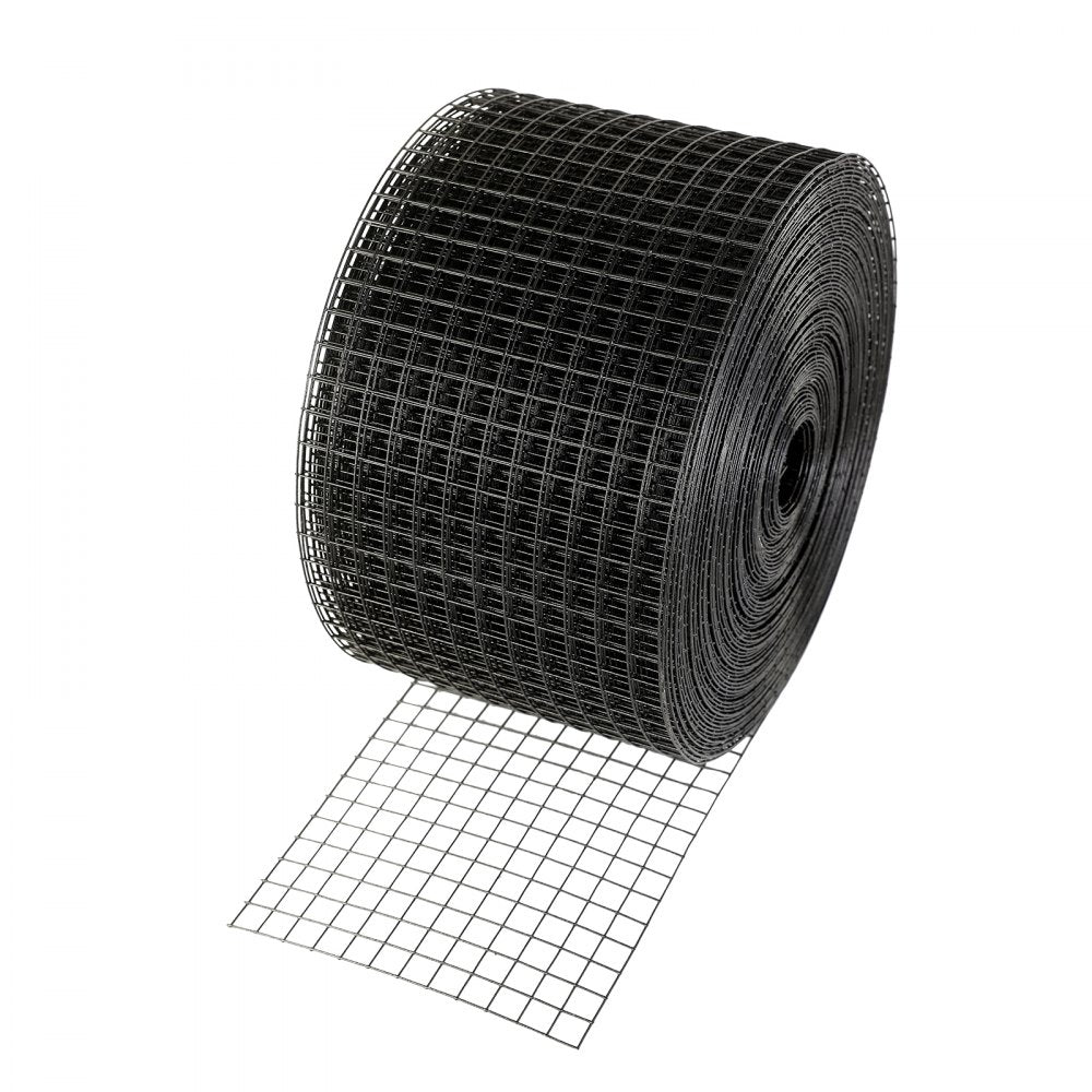 VEVOR 8 inch x 100ft Solar Panel Bird Guard, Critter Guard Roll Kit with 100pcs Aluminum Alloy Fasteners, Solar Panel Guard with Rust-proof PVC Coating, 1/2 inch Wire Roll Mesh