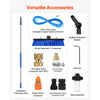 VEVOR Water Fed Pole Kit, 30FT Solar Panel Cleaning Pole with Extendable Handle, 180° Rotatable Brush Head & 65.6FT Hose, Household & Outdoor Window Cleaner Tool for Caravan Solar Panel Deck