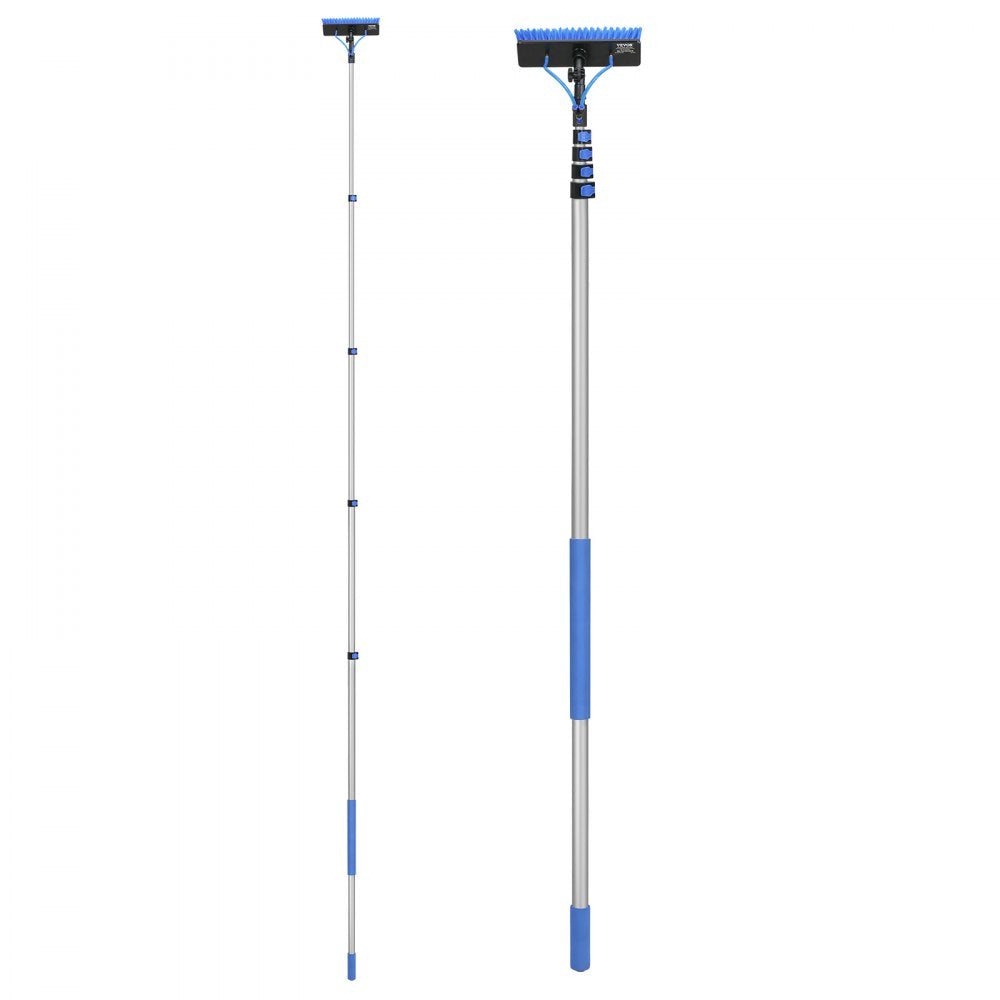 VEVOR Water Fed Pole Kit, 30FT Solar Panel Cleaning Pole with Extendable Handle, 180° Rotatable Brush Head & 65.6FT Hose, Household & Outdoor Window Cleaner Tool for Caravan Solar Panel Deck