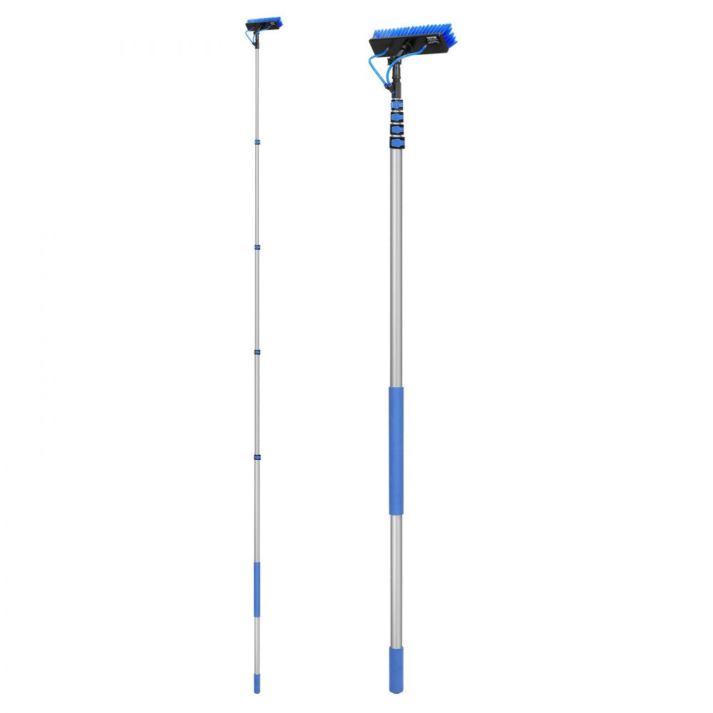 VEVOR Water Fed Pole Kit, 30FT Solar Panel Cleaning Pole with Extendable Handle, 180° Rotatable Brush Head & 65.6FT Hose, Household & Outdoor Window Cleaner Tool for Caravan Solar Panel Deck