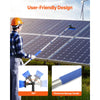 VEVOR Water Fed Pole Kit, 20FT Solar Panel Cleaning Pole with Extendable Handle, 180° Rotatable Brush Head & 65.6FT Hose, Household & Outdoor Window Cleaner Tool for Caravan Solar Panel Deck