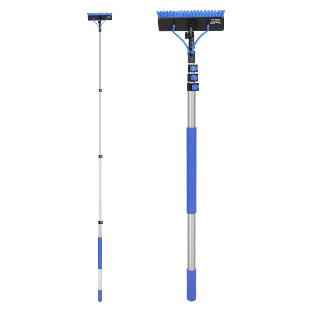 VEVOR Water Fed Pole Kit, 20FT Solar Panel Cleaning Pole with Extendable Handle, 180° Rotatable Brush Head & 65.6FT Hose, Household & Outdoor Window Cleaner Tool for Caravan Solar Panel Deck