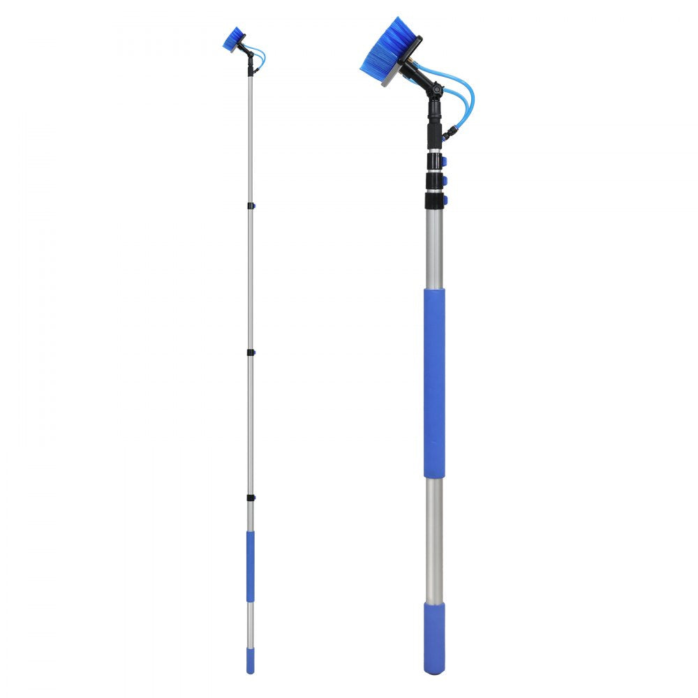 VEVOR Water Fed Pole Kit, 20FT Solar Panel Cleaning Pole with Extendable Handle, 180° Rotatable Brush Head & 65.6FT Hose, Household & Outdoor Window Cleaner Tool for Caravan Solar Panel Deck