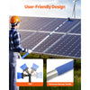VEVOR Water Fed Pole Kit, 36FT Solar Panel Cleaning Pole with Extendable Handle, 180° Rotatable Brush Head & 65.6FT Hose, Household & Outdoor Window Cleaner Tool for Caravan Solar Panel Deck