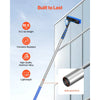 VEVOR Water Fed Pole Kit, 36FT Solar Panel Cleaning Pole with Extendable Handle, 180° Rotatable Brush Head & 65.6FT Hose, Household & Outdoor Window Cleaner Tool for Caravan Solar Panel Deck