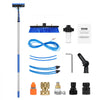 VEVOR Water Fed Pole Kit, 36FT Solar Panel Cleaning Pole with Extendable Handle, 180° Rotatable Brush Head & 65.6FT Hose, Household & Outdoor Window Cleaner Tool for Caravan Solar Panel Deck