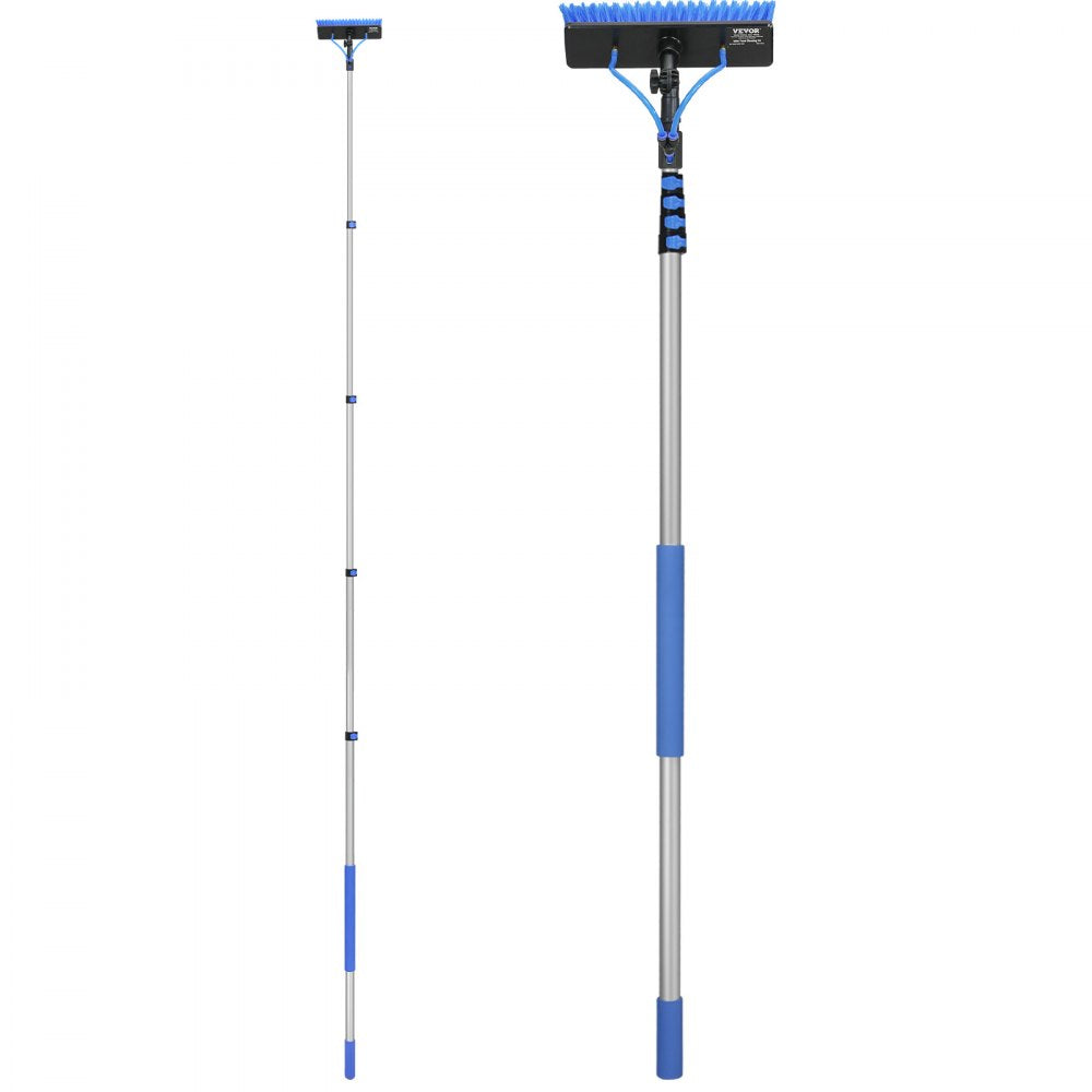 VEVOR Water Fed Pole Kit, 24FT Solar Panel Cleaning Pole with Extendable Handle, 180° Rotatable Brush Head & 65.6FT Hose, Household & Outdoor Window Cleaner Tool for Caravan Solar Panel Deck