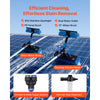 VEVOR Solar Panel Cleaning Kit, 26 ft, Water Fed Pole Kit with Cleaning Brush, Soap Dispenser, Extendable Aluminum Telescopic Pole, 180° Rotatable Brush Head, for Roof Mounted Solar Panels, Windows