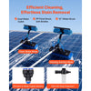VEVOR Solar Panel Cleaning Kit, 33 ft, Water Fed Pole Kit with Cleaning Brush, Soap Dispenser, Extendable Aluminum Telescopic Pole, 180° Rotatable Brush Head, for Roof Mounted Solar Panels, Windows