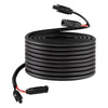 VEVOR 100FT Solar Panel Extension Cable, 10 AWG, Solar Panel Wire with Flame Retardant Protective Sleeving, Female and Male Connectors, IP67 Waterproof PV Wire, for Outdoor Automotive RV, Black & Red