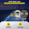 VEVOR Solar Pathway Lights, 12-Pack, White, Includes Screws, Weatherproof Outdoor Deck Lights, 6 LED, Ideal for Garden Paths, Walkways, Driveways & Steps