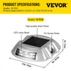 VEVOR Driveway Lights 16-Pack Solar Driveway Lights Bright White with Screw Solar Deck Lights Outdoor Waterproof Wireless Dock Lights 6 LEDs for Path Warning Garden Walkway Sidewalk Steps