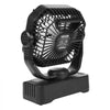 VEVOR 10400mAh Solar fan, Camping Fan with Solar Panel & LED Lantern, 7W 8 Inch Portable Rechargeable Battery Powered for Outside, 4-Speed and Quiet Operated for Picnic, Barbecue, Fishing, Travel