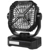 VEVOR 10400mAh Solar fan, Camping Fan with Solar Panel & LED Lantern, 7W 8 Inch Portable Rechargeable Battery Powered for Outside, 4-Speed and Quiet Operated for Picnic, Barbecue, Fishing, Travel