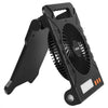 VEVOR 10000mAh Rechargeable Solar Fan with LED Lantern, 7 inch Portable Fan Cordless with 4W Foldable Solar Panel, 4-Speed& Timer& Quiet,USB Battery Powered for Camping Tent Worksite Office Desk