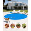 VEVOR Solar Pool Cover, 24 ft Round Pool Bubble Cover, 16 Mil Pools Solar Blanket with Bubble & PE Material, Daytime Heat Absorption, Nighttime Heat Retention, Heat Retaining Solars Covers, Blue